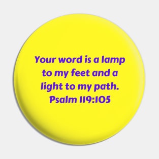 Bible Verse Psalm 119:105 Pin