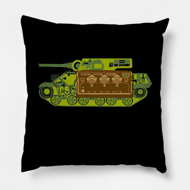 Italian Coffee Tank Pillow by BullShirtCo