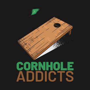 Cornhole Addicts Backyard Game T-Shirt