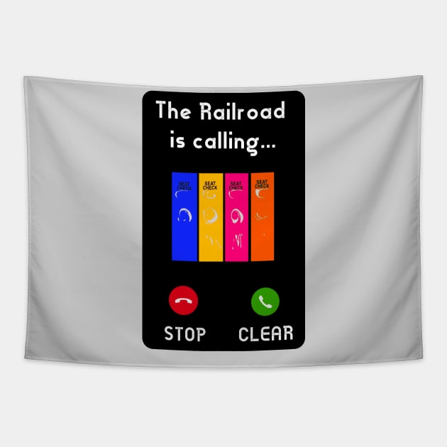 The railroad is calling Tapestry by Orchid's Art