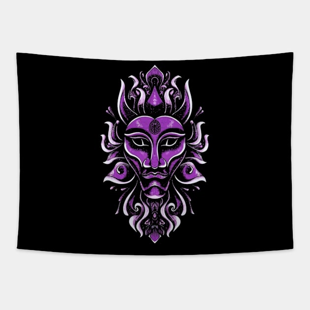 Ragna mask Tapestry by Ridzdesign