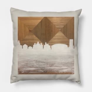 Syracuse New York Skyline Pillow