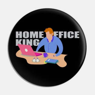 Awesome Home Office King Typography Illustration Pin