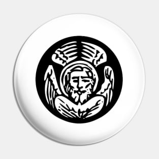 Winged Lion - white bkg Pin