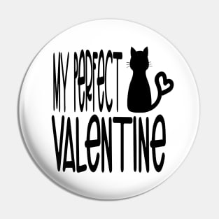 Valentine cat Pin