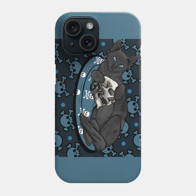 Blue eyes and His toy II Phone Case by Sarri