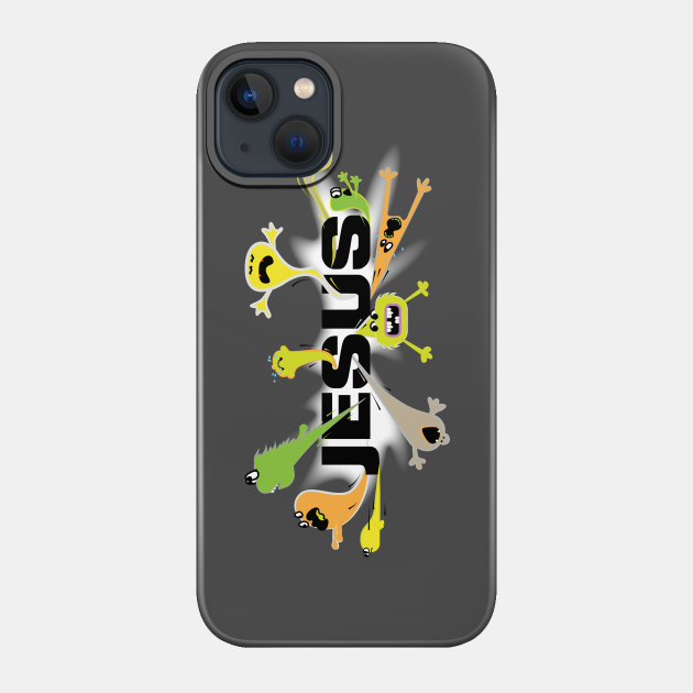 Scary Jesus - Jesus Saves - Phone Case