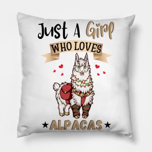 Just a girl who loves alpacas Pillow