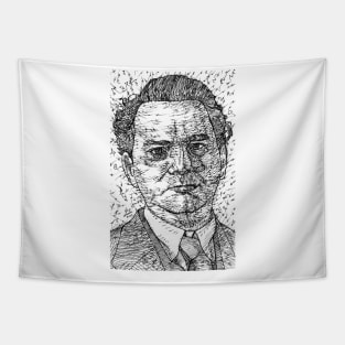 THOMAS WOLFE ink portrait Tapestry