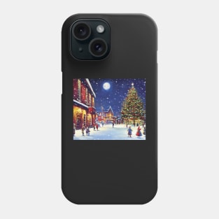 Christmas in old town London - Scene 1 Phone Case