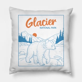 Glacier National Park Pillow