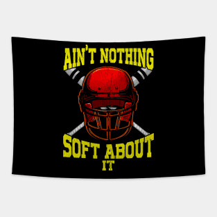 Cute Ain't Nothing Soft About It Softball Pun Tapestry