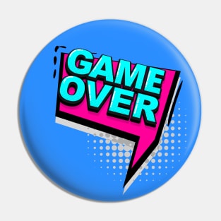 Game Over Retrowave Pin