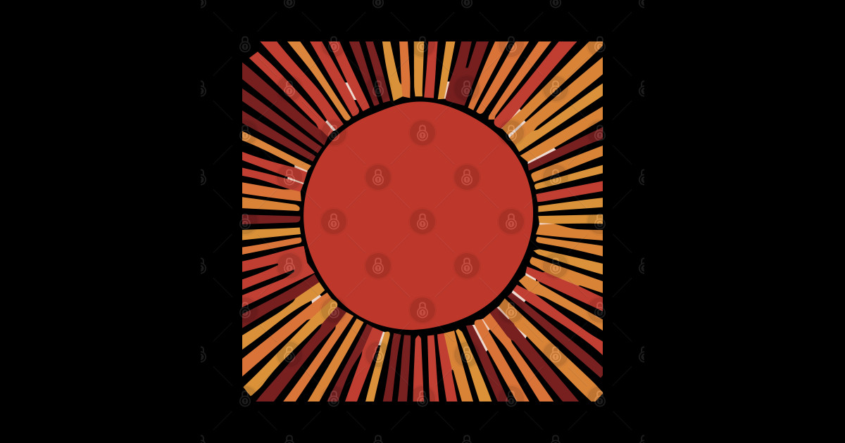 colorful sun rays - Sunrise - Sticker | TeePublic