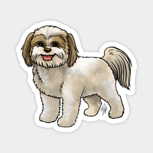 Dog - Shih Poo - Cream and Tan Magnet