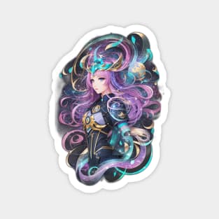 Ophiuchus Ascendant: AI Anime Character Art in the Zodiac Magnet