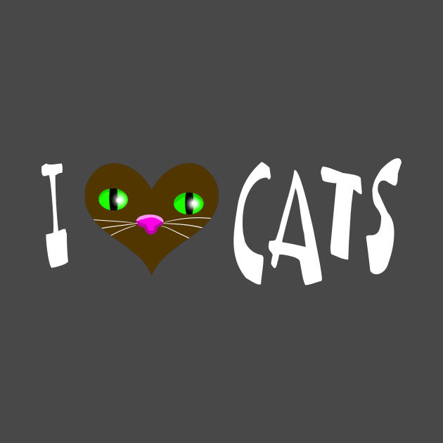 I Love Cats Heart pet by Dreadful Scrawl 666