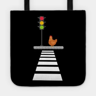 Chicken Crossing - Joke Design Tote