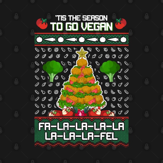 Funny Vegan Christmas Sweater by KsuAnn