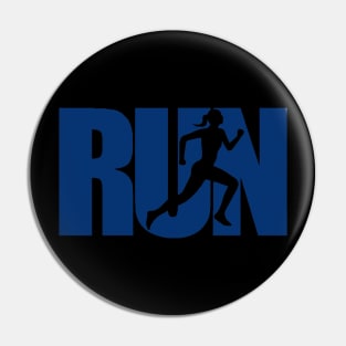 RUN blue Pin