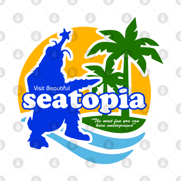 Visit Beautiful Seatopia - Godzilla vs. Megalon by Pop Fan Shop