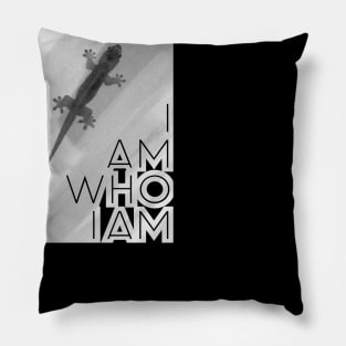 I am who I am (in black) Pillow