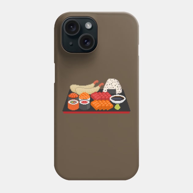 Pixely Japanese Meal Phone Case by Caloy