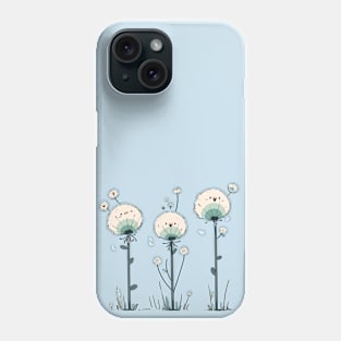 Adorable Cute Dandelion Set - Kawaii Flower Phone Case