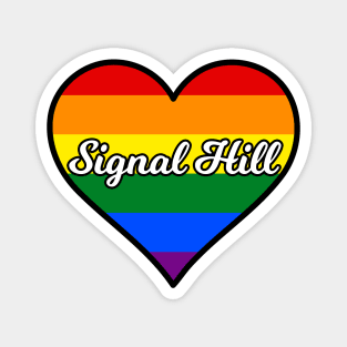 Signal Hill California Gay Pride Heart Magnet