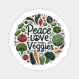 Funny Vegetarian Men Women Cool Veggie Magnet