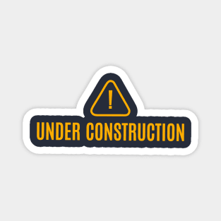 Under construction gym wear Magnet