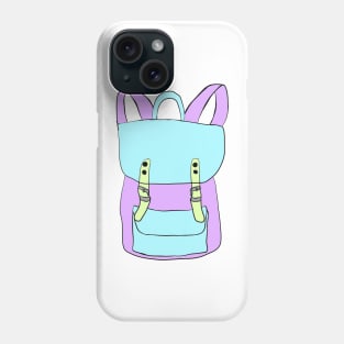 Backpack Illustration Vector Pastel Color Phone Case