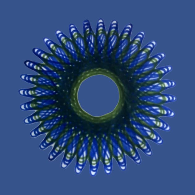 Spirograph Peacock Feather Bloom by Travelling_Alle