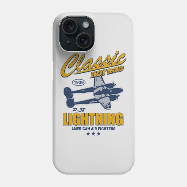 P-38 Lightning Phone Case by TCP
