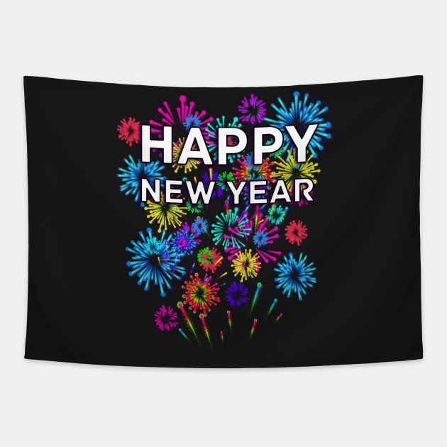 Happy New Year Tapestry by letnothingstopyou