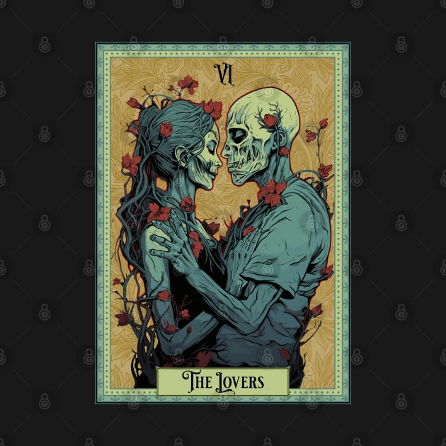 The Lovers Tarot Card - Zombie Edition by Atomic Blizzard