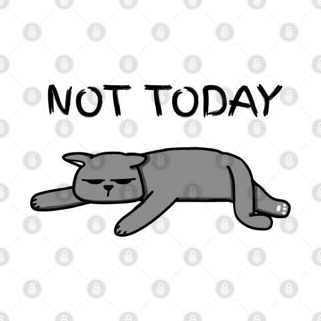 Not Today Cat by Aeriskate