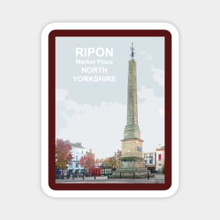 Ripon, North Yorkshire. Travel poster Magnet