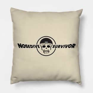 Nosedive Survivor Onewheel Design Pillow