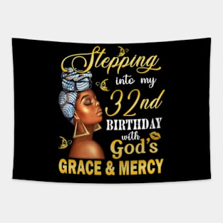 Stepping Into My 32nd Birthday With God's Grace & Mercy Bday Tapestry