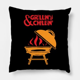 Grilling & Chillin Bbq season Pillow