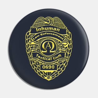 Inhuman Law Enforcement Badge Pin