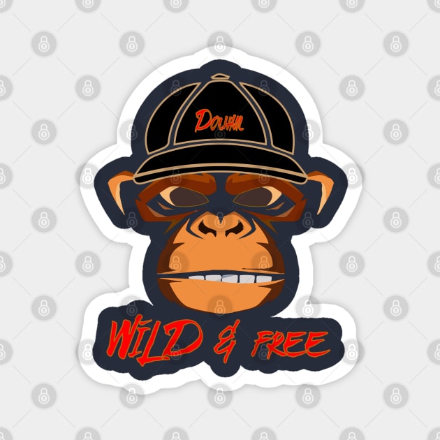 wild and free Magnet by DOUHALY