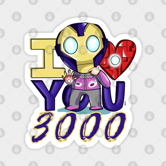 I Love You 3000 Magnet by themunchkinboutique