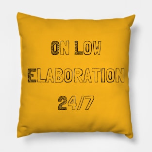 Low Elaboration - Clear Colors Pillow