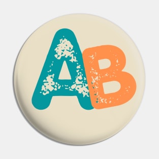 A  AND B INITIALS A PLUS B Pin