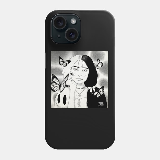 Surrounded by Butterflies Phone Case by Kitto