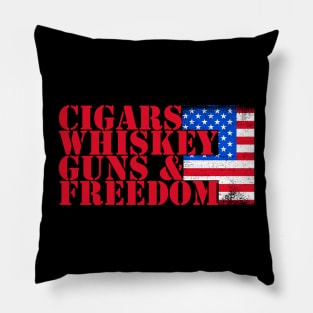 Cigars & Whiskey Pillow