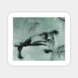 Abstract Oil Painting Granite Green 12c25 Magnet