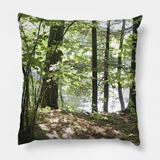 Lake Through the Woods Pillow